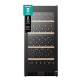 Hisense cantina vini RW3N230GELF libera installazione classe F 108 Bottiglie Doppia Temperatura Vetro Anti UB Connect Life