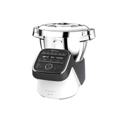 Moulinex HF8098 Companion XL, Robot da cucina multifunzione, 12 programmi automatici, 6 accessori, recipiente 3L, intervallo di temperatura da 30 °C a 150 °C, Ricettario: 300 idee per ricette, Nero/Bianco