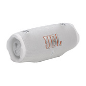 JBL Charge 6, Sistema audio portatile Waterproof e Dustproof, Bianco
