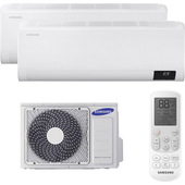 Samsung Dualsplit 9000+12000BTu Wind-Free Comfort Next AJ040TXJ2KGEU + AR09TXFCAWKNEU + AR12TXFCAWKNEU condizionatore fisso