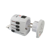Poly Pool PP2201 adattatore per presa di corrente Universale Bianco