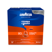 Lavazza Capsule Compatibili Nespresso Crema e Gusto Forte, 80 Capsule