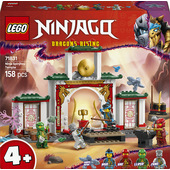 LEGO NINJAGO 71831 Tempio dello Spinjitzu Ninja - Set Giocattolo con 4 Minifigure, Drago, Armi e Accessori, Giochi Bambini 4+
