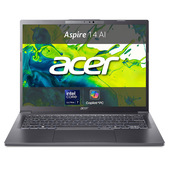 Acer Aspire 14 AI Intel Core Ultra 7 256V 35,6 cm (14") WUXGA 16 GB LPDDR5x-SDRAM 512 GB SSD Wi-Fi 6E (802.11ax) Windows 11 Home Grigio