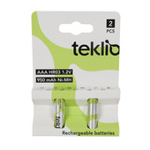 IOPLEE  AAA HR03 confezione 2 Pile ministilo ricaricabili 950mAh