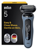 Braun Series 5 Rasoio Elettrico, Fino a 50 min, 52-A1000S, Azure