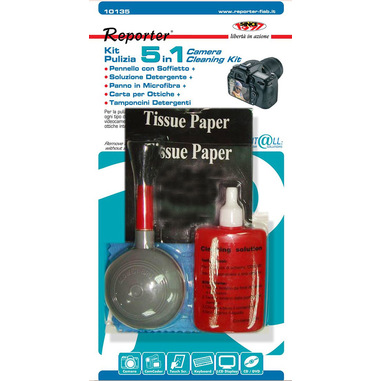 Reporter 10135 kit per la pulizia LCD/TFT/Plasma Panni umidi/asciutti e liquido per la pulizia dell'apparecchiatura