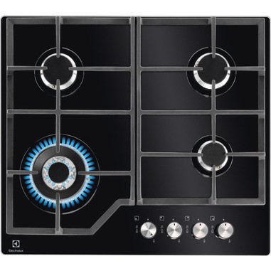 Electrolux EGM6343YAK Nero Da incasso 59 cm Gas 4 Fornello(i)