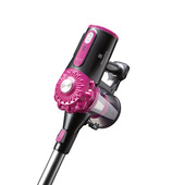 Electroline SRE2206 scopa elettrica Aspirapolvere a bastone 2 in 1 Batteria Secco HEPA Senza sacchetto 0,6 L 130 W Grigio, Rosa 2,2 Ah