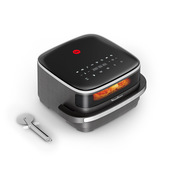 Moulinex AL402H Easy Fry XL Surface, Friggitrice ad Aria 1kg, Grande Superficie di Cottura, Doppia Resistenza, Visore per Monitorare la Cottura