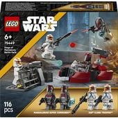 LEGO Star Wars 75449 Battle Pack Assedio di Mandalore, Gioco d'Azione, 2 Minifigure, 2 Clone Trooper, Speeder Bike, Regalo 6+