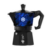 Bialetti Moka Express 3 tazze Inter 0,15 L Nero, Blu
