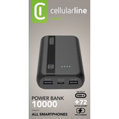 Cellularline Power Bank 10000 Caricabatterie Portatile 10000mAh