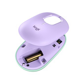 Logitech POP Mouse Wireless con Emoji personalizzabili, Tecnologia SilentTouch, Precisione e Velocità, Design Compatto, Bluetooth, USB, Multidispositivo, Compatibile OS - Daydream