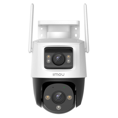 Imou Crusier DUAL 6MP (3MP+3MP) Telecamera Wi-Fi Esterno Doppio Obiettivo, 360°PTZ Videocamera Sorveglianza Esterno con Visione Notturna a Colori, Rilevamento Umano/Veicoli, IP66, Tracciamento Intelligente, 2,4ghz