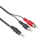Hama Cavo 2 RCA M/Jack 3.5 mm M, 2 metri, nero, 1 stella
