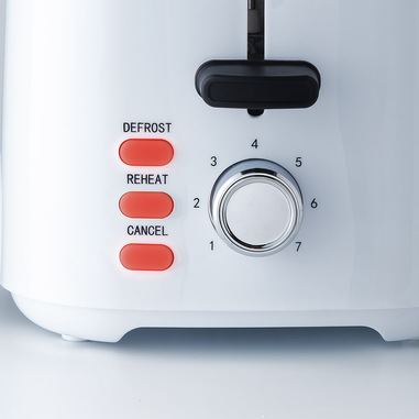 Electroline EDT1310W tostapane 7 2 fetta/e 800 W Nero, Bianco