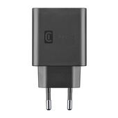 Cellularline Dual Super Fast Charger 25W - Samsung Caricabatterie da rete 2 porte USB e USB-C con tecnologia Super Fast Charging 25W