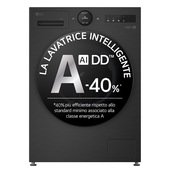 LG F4X7013TBB Lavatrice 13kg AI DD™ Serie X7, Classe A-40%, 1400 giri, Display Easy Circle, Wi-Fi, AI Wash, TurboWash