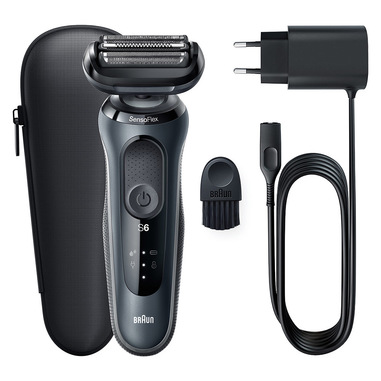 Braun Series 6 61-N1000s Rasoio Nero, Grigio