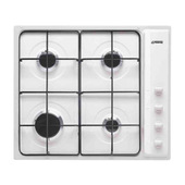 Smeg S64SB piano cottura Bianco Da incasso 60 cm Gas 4 Fornello(i)
