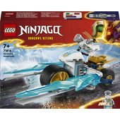 LEGO NINJAGO 71816 Moto di Ghiaccio di Zane, Veicolo Giocattolo da Costruire con 1 Minifigure, Gioco d'Azione per Bambini 7+