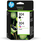 HP Confezione da 2 cartucce di inchiostro nero/in tricromia originali 304