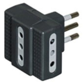 bticino S3603G adattatore per presa di corrente Antracite