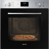 Smeg SF6400S1PZXN forno 65 L Nero, Acciaio satinato
