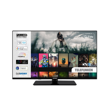 Telefunken TE40750B45I2KT TV 101,6 cm (40") Full HD Smart TV Wi-Fi Nero 250 cd/m²