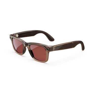 Ray-Ban Meta Wayfarer, Pietra lucido, Rosso anguria Transitions®