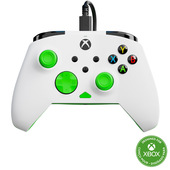Turtle Beach Rematch Core Bianco/Verde - Gamepad cablato - Con licenza per Xbox Series XS, Xbox One e PC - Pulsanti audio, motori Rumble e grilletti a impulsi, cavo da 3 m