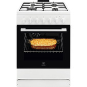 Electrolux LKK620010W Cucina a libera installazione mista piano a gas + forno elettrico