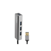 IOPLEE IOPEXTHUB363G hub di interfaccia USB 3.2 Gen 1 (3.1 Gen 1) Type-A 5 Mbit/s Grigio, Metallico