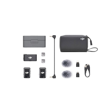 DJI Mic 2 Nero 2 TX + 1 RX + Custodia di ricarica