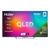 Haier TV QLED 75" H75S90GUX, 4K, UltraSense AI, Gaming 240Hz, Google TV, Dolby Vision IQ, HDR10+, KEF Sound, Dolby Atmos