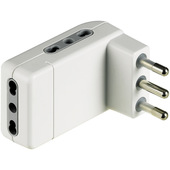 bticino S3606DE adattatore per presa di corrente Tipo L (IT) Bianco