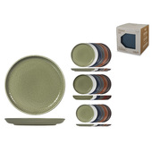 H&H 1544500 servizio da tavola 18 pz Porcellane dure Colori assortiti