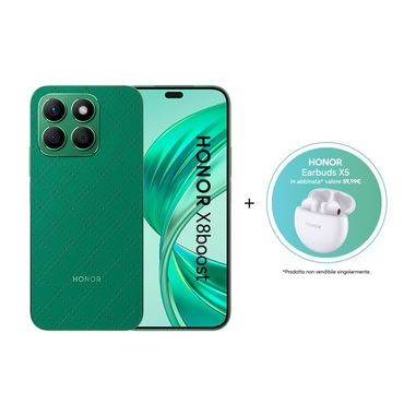 Honor X8boost + Earbuds X5 17 cm (6.7") Doppia SIM Android 13 4G USB tipo-C 8 GB 256 GB 4500 mAh Verde
