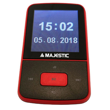 New Majestic Lettore Multimediale Lett.Mp3 BT-8484R Rosso 8Gb BT 1,5" Rec
