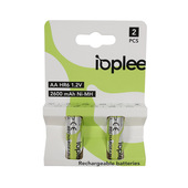 IOPLEE IAAHR6 Confezione 2 pcs Batteria ricaricabile Stilo AA Nichel-Metallo Idruro (NiMH)