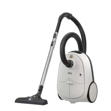 AEG Aspirapolvere con sacco serie 6000 AB61H6SW, Elevata Filtrazione, Potente 850W, 3.5L Capacità Sacchetto, Aspirapolvere a traino, Bianco