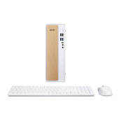 Acer Aspire XC101-13H5U Intel® Core™ i5 i5-13420H 16 GB DDR4-SDRAM 512 GB SSD Windows 11 Home Desktop PC Bianco, Legno