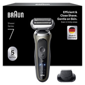 Braun Series 7 Rasoio Elettrico, +1 Accessorio, 72-C1200S, Oro