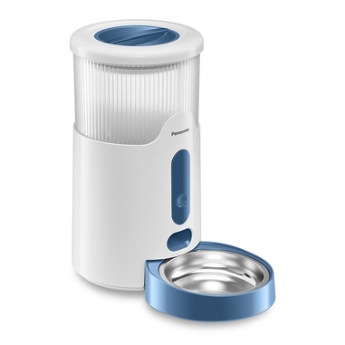 Panasonic CP-JNF01CW Distributore Automatico di Cibo per Animali, Capacità 2.8L, App da Remoto, Monitoraggio Livello Cibo,Wi-Fi,Bianco