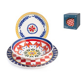 Pengo H&H Servizio tavola 18 pezzi Dolce Vita in stoneware decorato