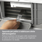 Electrolux ACCESSORI ASCIUGATRICE M4YM3002 Pennello in metallo per purire le asciugatrice