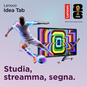 Lenovo Idea Tab - Display 11" 2.5K (2560x1600) IPS 500nits 90Hz - CPU MediaTek Dimensity 6300 - RAM 6GB - Memoria 128GB UFS - Grafica ARM Mali G57 MC2 - Connettività WiFi Slot MicroSD - Android 15 - Tab Pen Inclusi