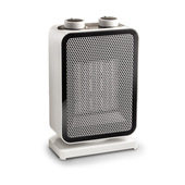 Innoliving INN-579 stufetta elettrica Interno Nero, Bianco 1500 W Riscaldatore ambiente elettrico con ventilatore