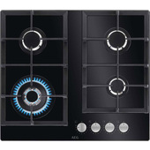 AEG PIANO GAS COMANDI FRONTALI 60 CM HKB64420NB